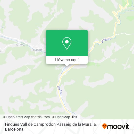 Mapa Finques Vall de Camprodon Passeig de la Muralla