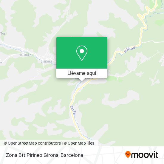 Mapa Zona Btt Pirineo Girona