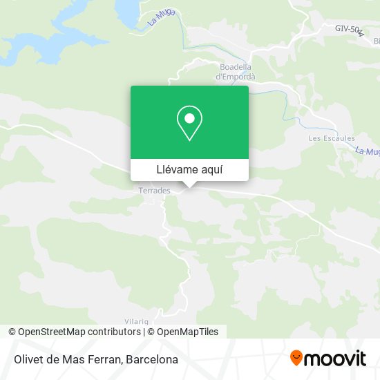 Mapa Olivet de Mas Ferran