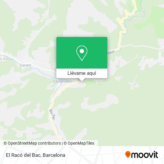 Mapa El Racó del Bac