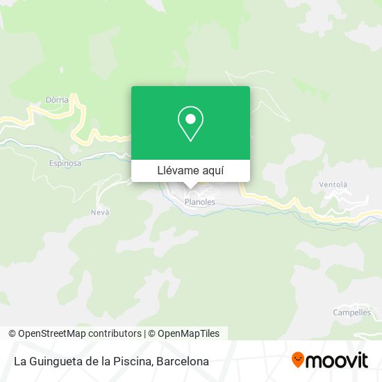 Mapa La Guingueta de la Piscina