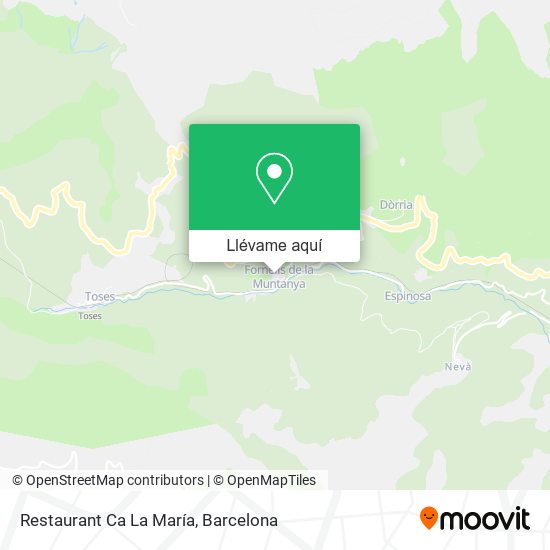 Mapa Restaurant Ca La María