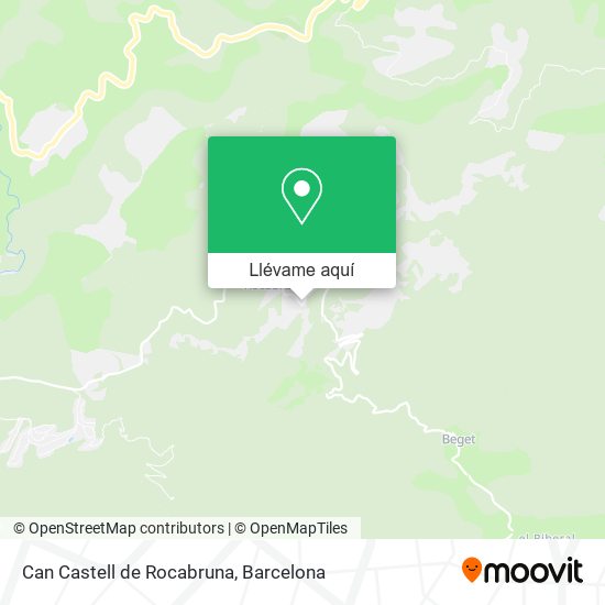 Mapa Can Castell de Rocabruna