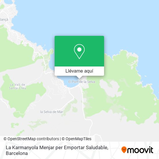 Mapa La Karmanyola Menjar per Emportar Saludable