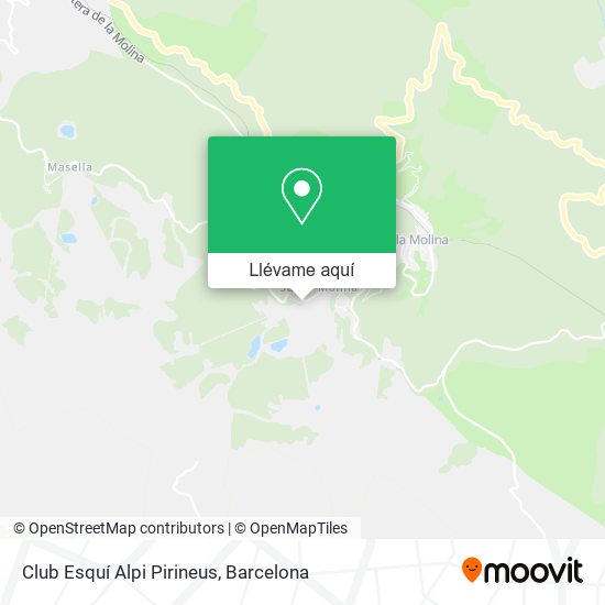 Mapa Club Esquí Alpi Pirineus
