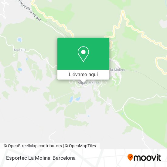 Mapa Esportec La Molina