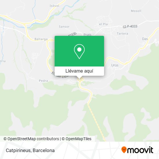 Mapa Catpirineus