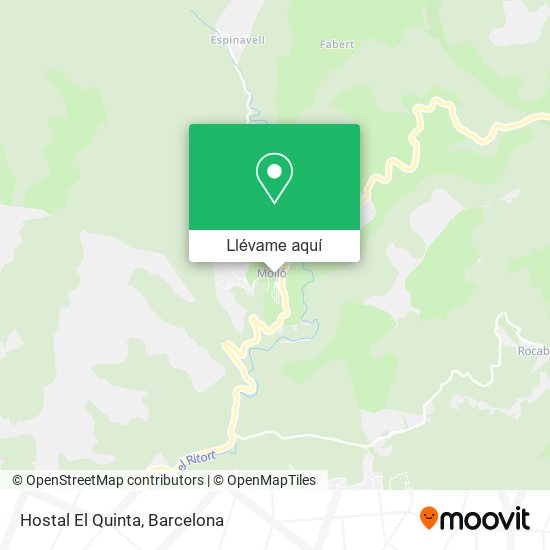 Mapa Hostal El Quinta