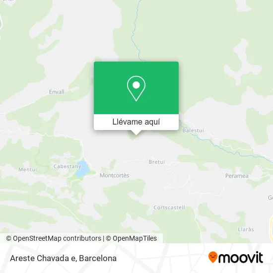 Mapa Areste Chavada e