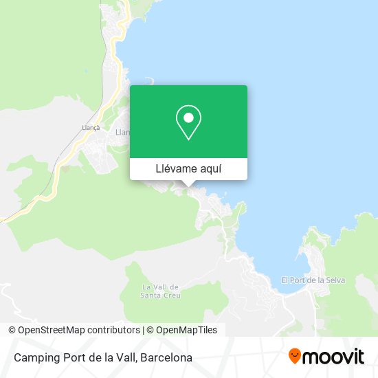 Mapa Camping Port de la Vall