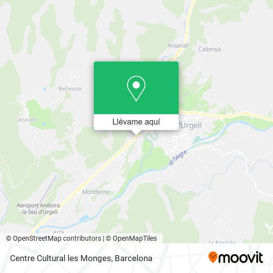Mapa Centre Cultural les Monges