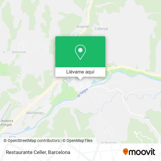 Mapa Restaurante Celler