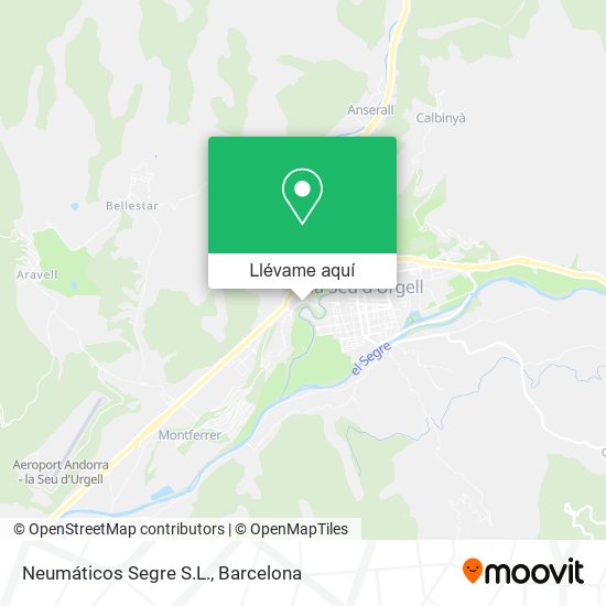 Mapa Neumáticos Segre S.L.