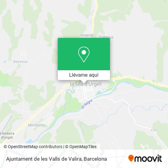 Mapa Ajuntament de les Valls de Valira