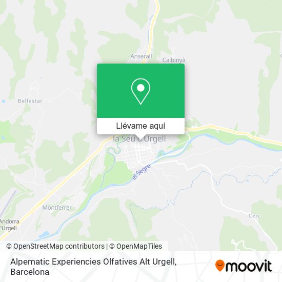 Mapa Alpematic Experiencies Olfatives Alt Urgell