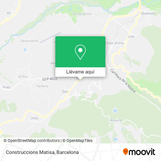 Mapa Construccions Matisa