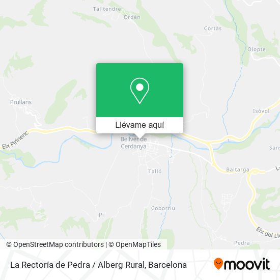 Mapa La Rectoría de Pedra / Alberg Rural