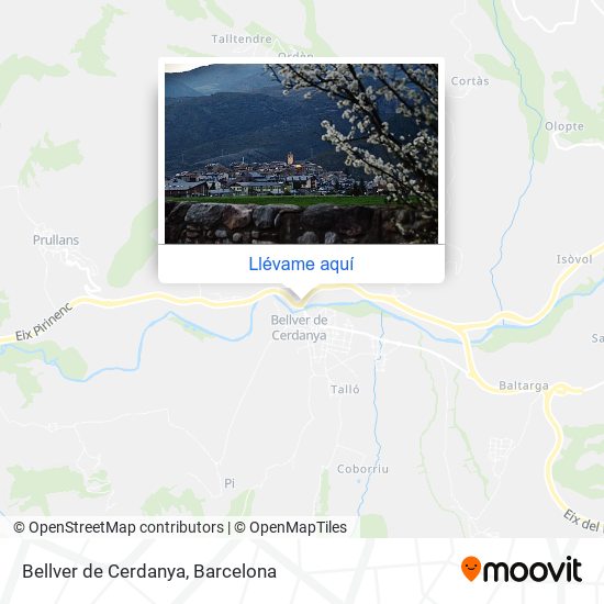 Mapa Bellver de Cerdanya
