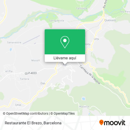 Mapa Restaurante El Brezo