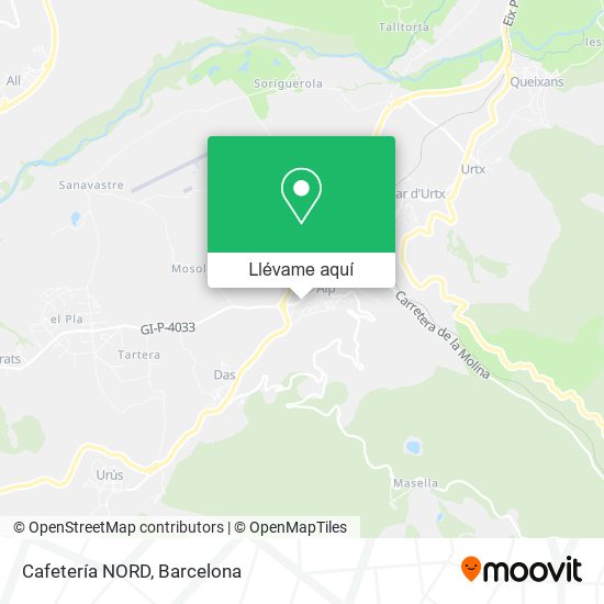 Mapa Cafetería NORD
