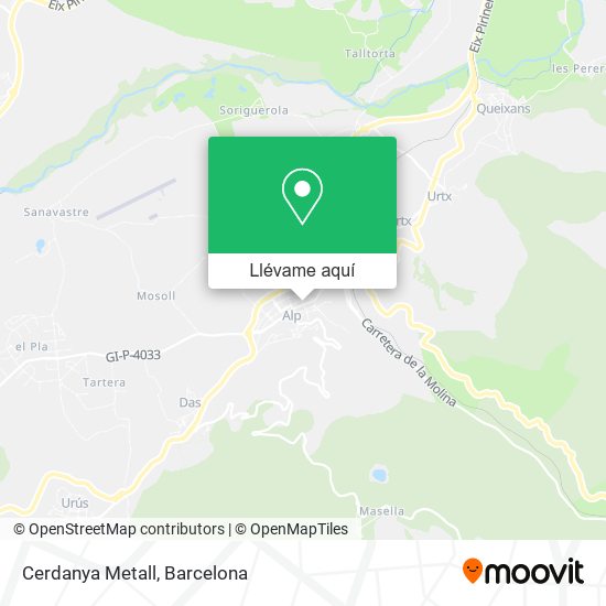 Mapa Cerdanya Metall