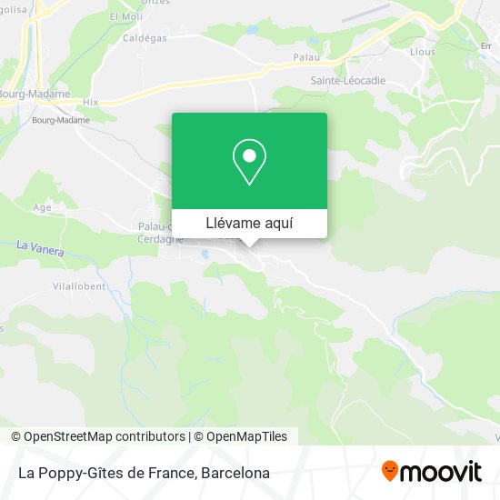 Mapa La Poppy-Gîtes de France