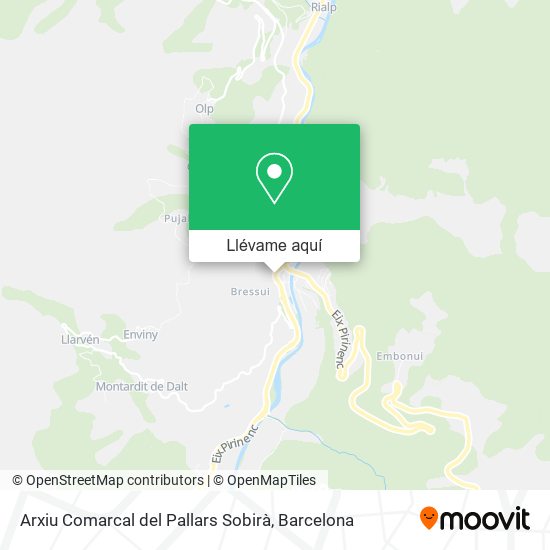 Mapa Arxiu Comarcal del Pallars Sobirà