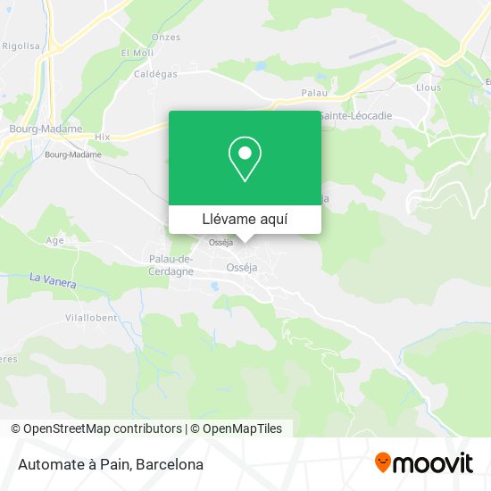 Mapa Automate à Pain
