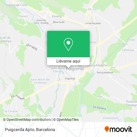 Mapa Puigcerda Apto