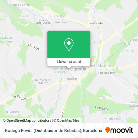 Mapa Bodega Rovira (Distribuidor de Bebidas)