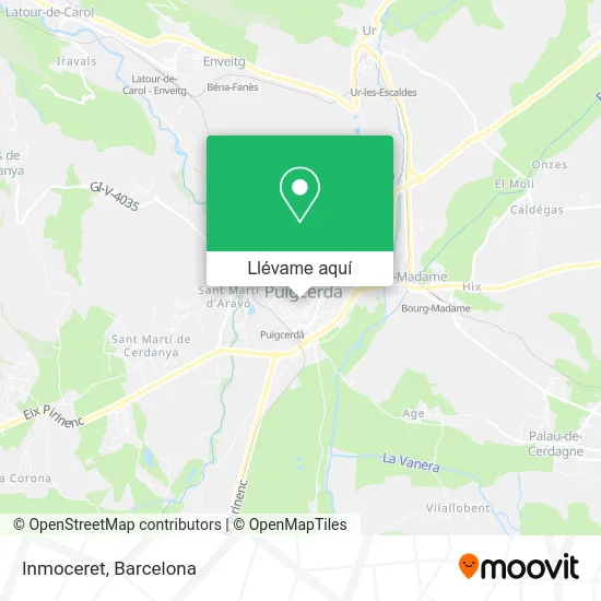 Mapa Inmoceret