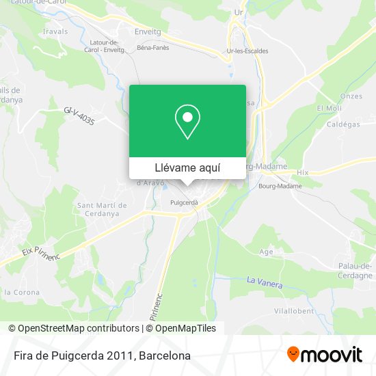 Mapa Fira de Puigcerda 2011