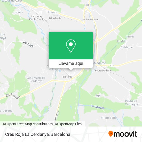Mapa Creu Roja La Cerdanya