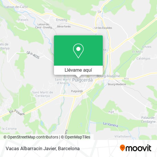 Mapa Vacas Albarracín Javier