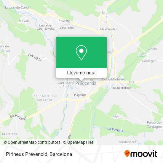 Mapa Pirineus Prevenció