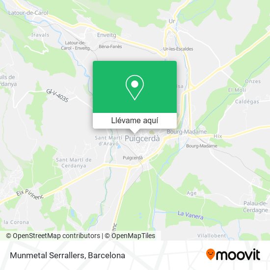 Mapa Munmetal Serrallers