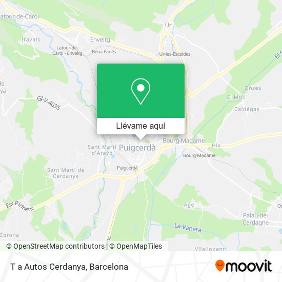 Mapa T a Autos Cerdanya