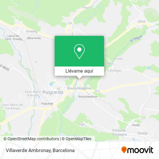 Mapa Villaverde Ambronay