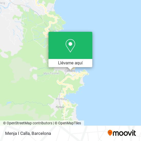 Mapa Menja I Calla