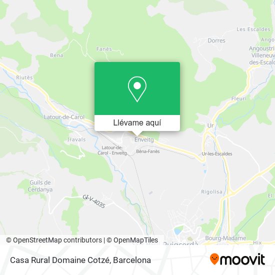Mapa Casa Rural Domaine Cotzé