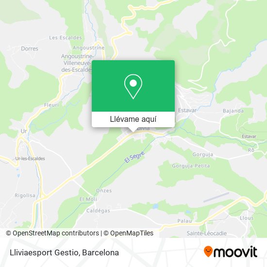 Mapa Lliviaesport Gestio