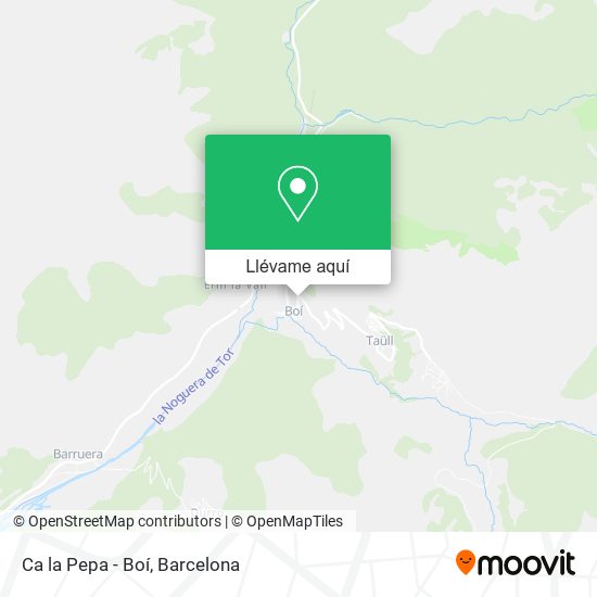 Mapa Ca la Pepa - Boí