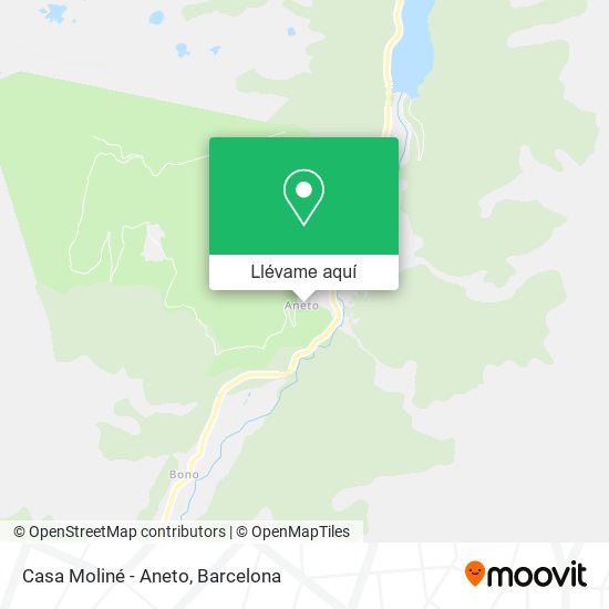 Mapa Casa Moliné - Aneto