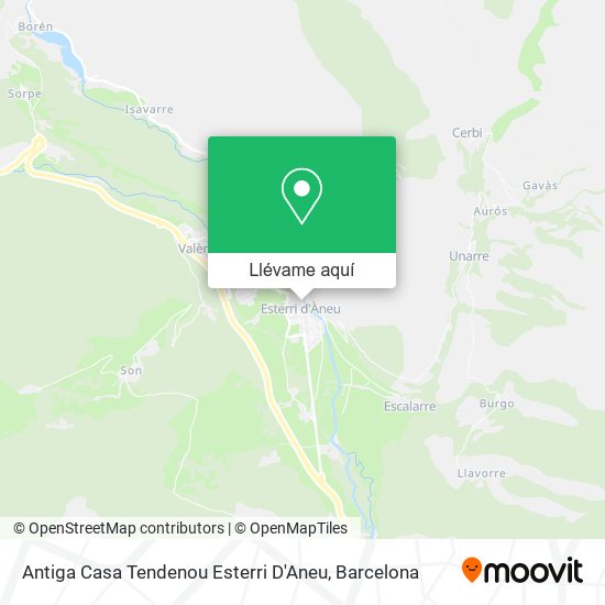 Mapa Antiga Casa Tendenou Esterri D'Aneu