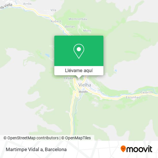 Mapa Martimpe Vidal a