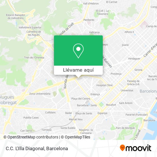 Mapa C.C. L'Illa Diagonal