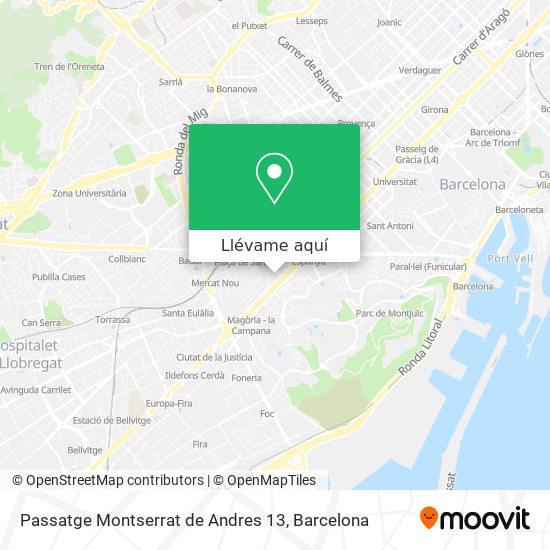 Mapa Passatge Montserrat de Andres 13