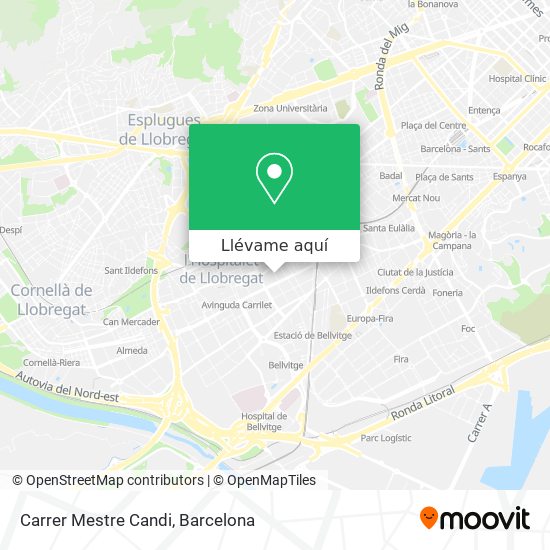 Mapa Carrer Mestre Candi