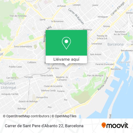 Mapa Carrer de Sant Pere d'Abanto 22