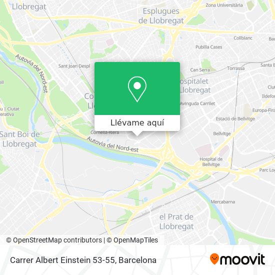 Mapa Carrer Albert Einstein 53-55
